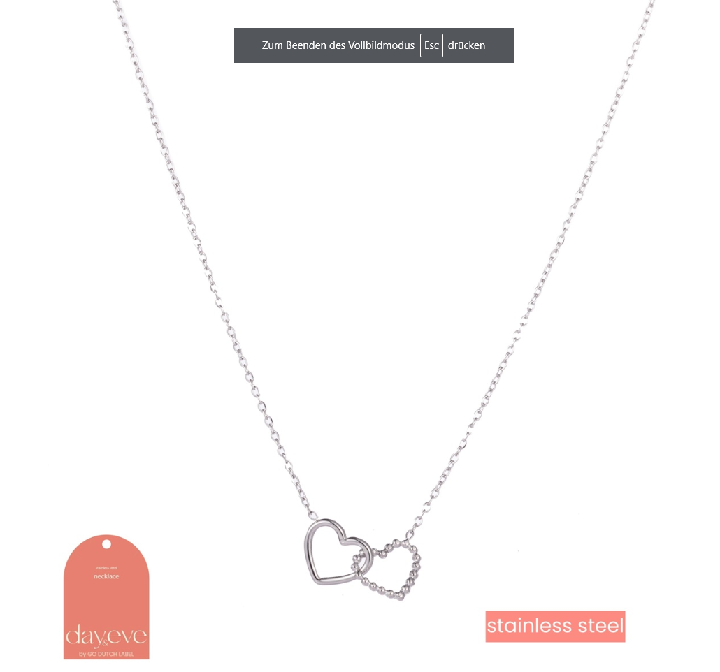 Kette Double-Heart mit 2 Herzen